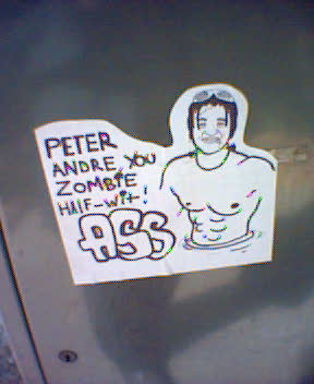 Peter Andre you zombie half-wit ass