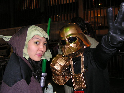 Yoda and Gold Vader