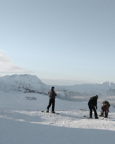 Snowboarding The Alps