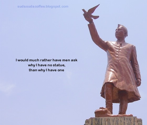 Photo of Statue with quote