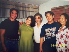 with Daddy, JR and Tita Lu