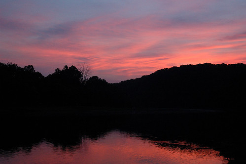 Sunset on the White River