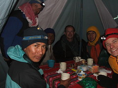 Dinner Time - Illimani, low camp