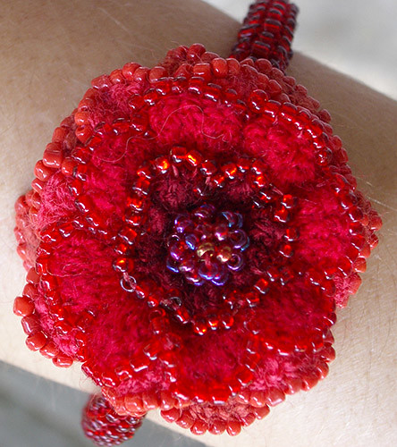 flower bracelet close